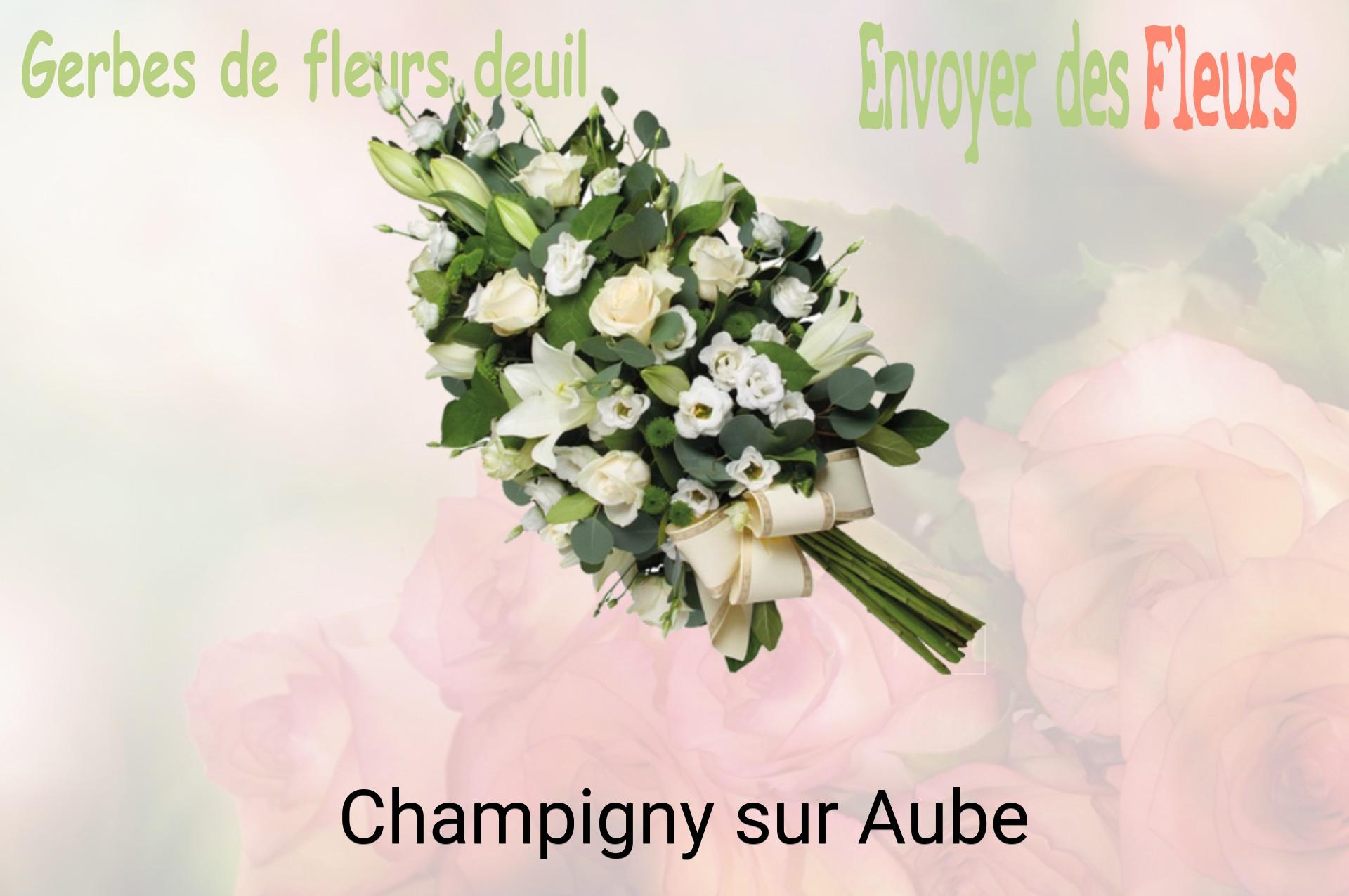 Gerbe de fleurs de deuil livrée à Champigny-sur-Aube